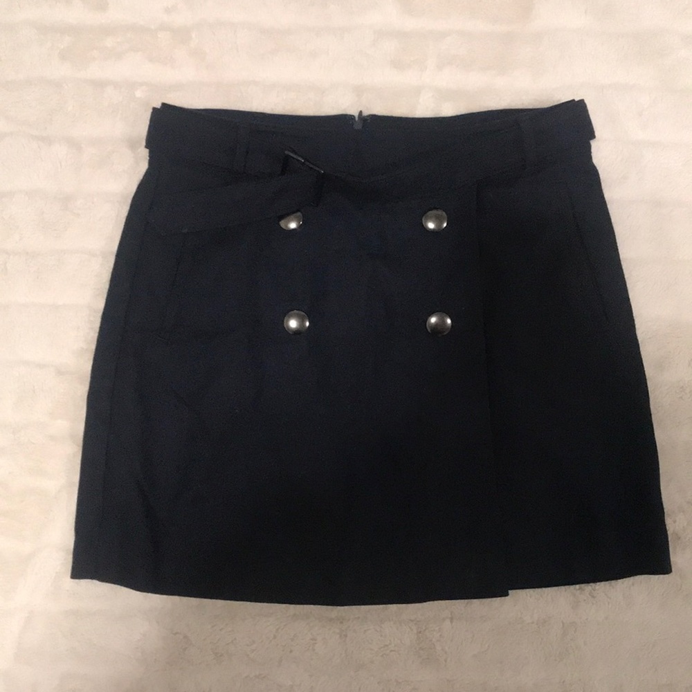 Banana Republic Navy Wool Skirt